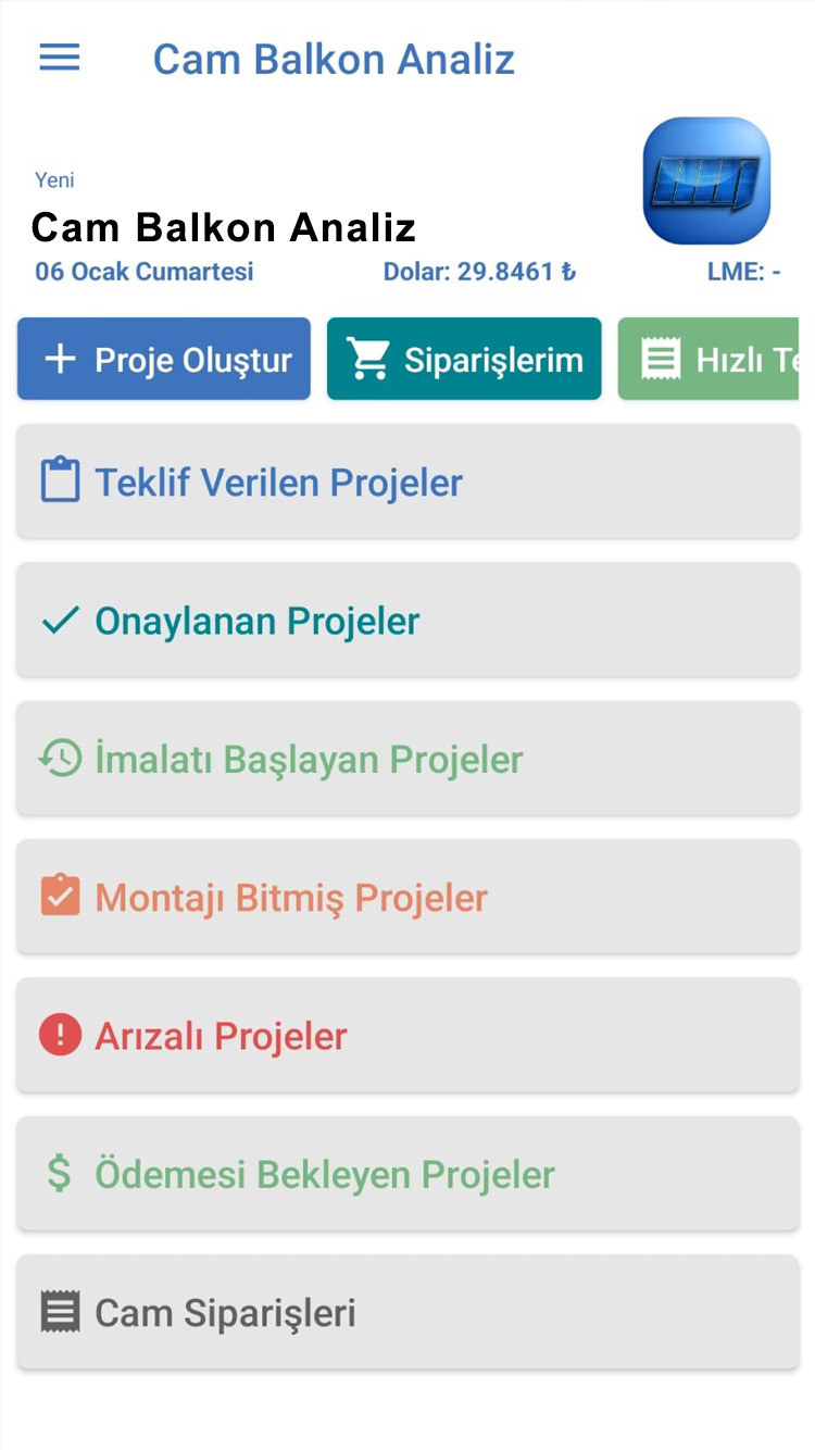 Cam Balkon Analiz Programı